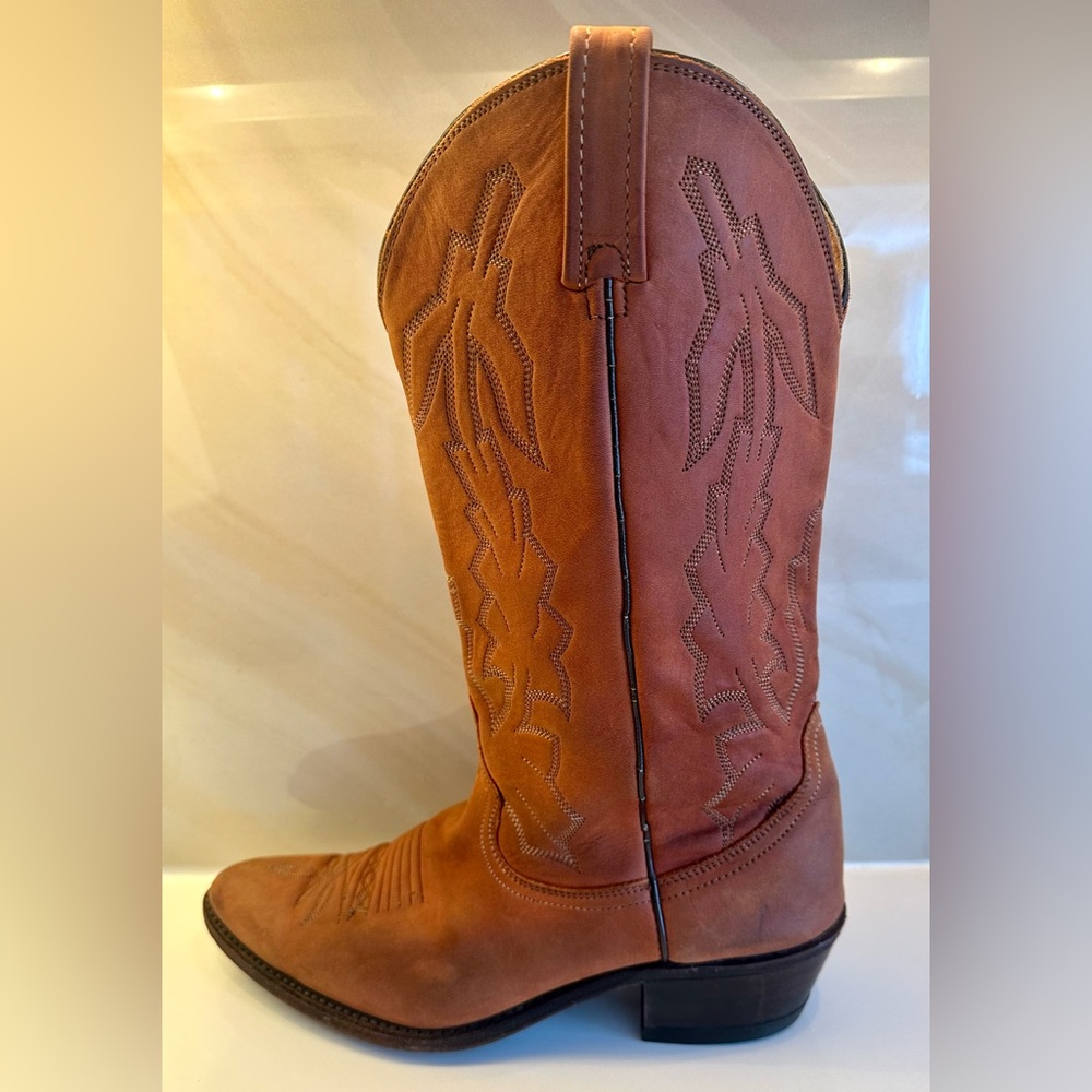 VTG Dan Post Limited Ed P2551 Marlboro Cowgirl Boots 9.5 Genuine Leather Western